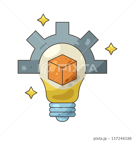 Illustration of Idea setting Illustration of Idea setting 137248186