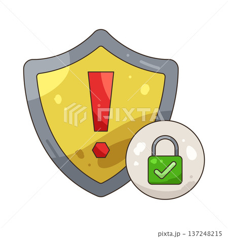 Illustration of Security alert Illustration of Security alert 137248215