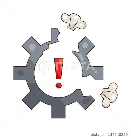 Illustration of Broken setting Illustration of Broken setting 137248230