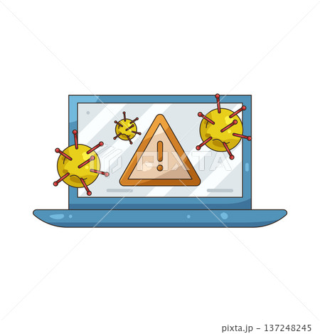 Illustration of Blocked virus Illustration of Blocked virus 137248245