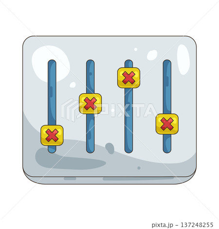 Illustration of Blocked slider Illustration of Blocked slider 137248255