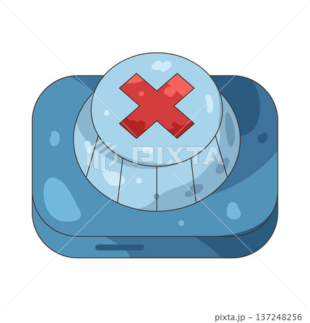 Illustration of Blocked button Illustration of Blocked button 137248256