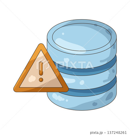 Illustration of Blocked database Illustration of Blocked database 137248261