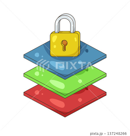 Illustration of Locked layer Illustration of Locked layer 137248266