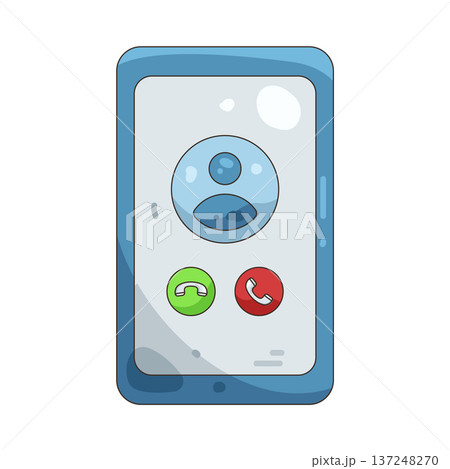Illustration of Mobile call Illustration of Mobile call 137248270