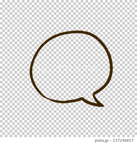 手繪的簡單對話框圓圈 137248657