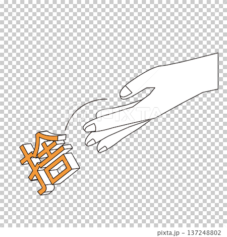 要らないものを捨てる手 137248802