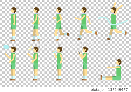 跑者圖示集 - 男性 137249477