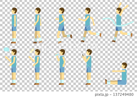 跑者圖示集 - 男性 137249480