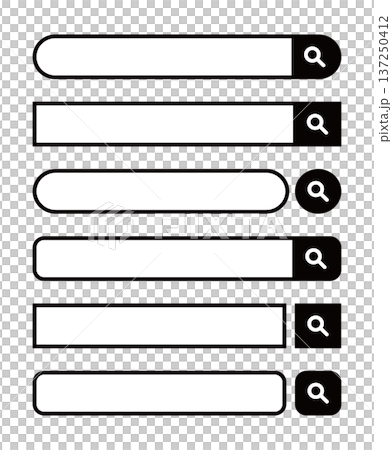 Search bar illustration set Search bar illustration set 137250412