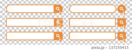 検索窓・検索バーのイラスト素材 セット Search bar illustration set 検索窓・検索バーのイラスト素材 セット Search bar illustration set 137250415