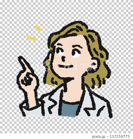 指を刺している女性医師 137250775