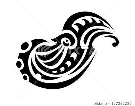 Polynesia Maori ethnic tattoo or print. Hawaiian tribal warrior graphic symbol, tribe monochrome vector tattoo. Samoan culture motif black sign or Polynesian Maori ethnic abstract print Polynesia Maori ethnic tattoo or print. Hawaiian tribal warrior graphic symbol, tribe monochrome vector tattoo. Samoan culture motif black sign or Polynesian Maori ethnic abstract print 137251289