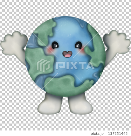 World Water Day Cute water and planet earth character with emotions, face, arms, legs in shoes. Cartoon style. Hand drawn fashion illustration. World water day, nature care concept. World Water Day Cute water and planet earth character with emotions, face, arms, legs in shoes. Cartoon style. Hand drawn fashion illustration. World water day, nature care concept. 137251443
