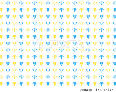 青黄の電波の背景素材 137252137