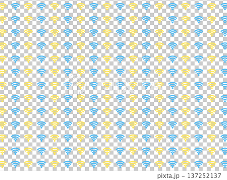 青黄の電波の背景素材 137252137
