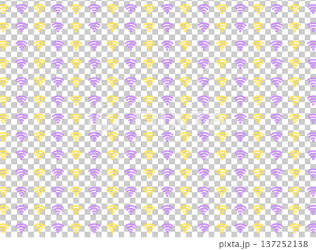 黄紫の電波の背景素材 137252138