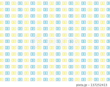 青黄の再生ボタンの背景素材 137252413