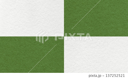 White dark green checkered paper texture background with four sections and copy space. Geometric template with blocks White dark green checkered paper texture background with four sections and copy space. Geometric template with blocks 137252521