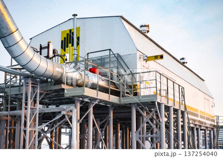 Oil refinery Construction of an oil industrial facility 137254040