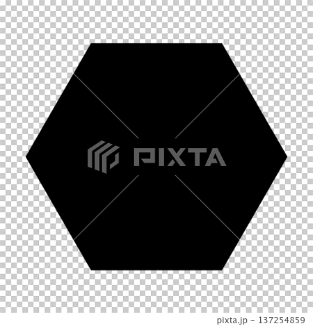 Simple hexagonal silhouette material Simple hexagonal silhouette material 137254859