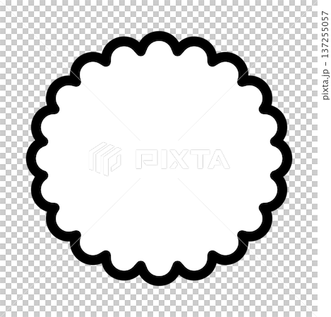 蓬鬆的圓形線條框架材料 蓬鬆的圓形線條框架材料 137255057