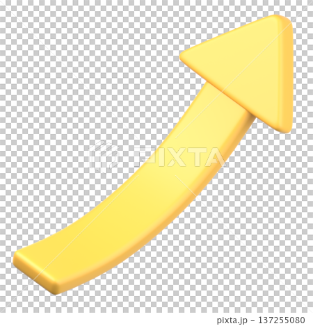 3D上升箭頭圖標 137255080