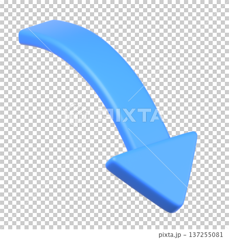 3D向下箭頭圖標 3D向下箭頭圖標 137255081