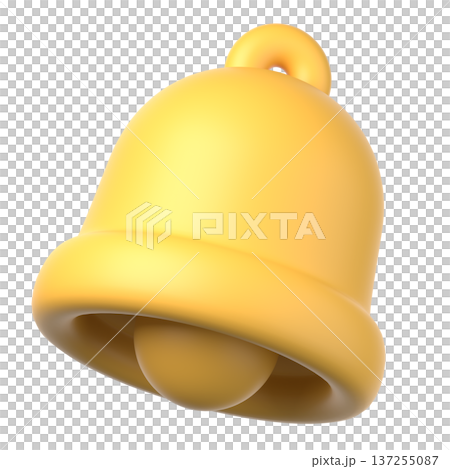 3D鈴鐺通知圖標 3D鈴鐺通知圖標 137255087