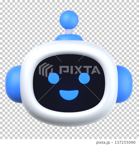 3DのAIロボットアイコン 137255090