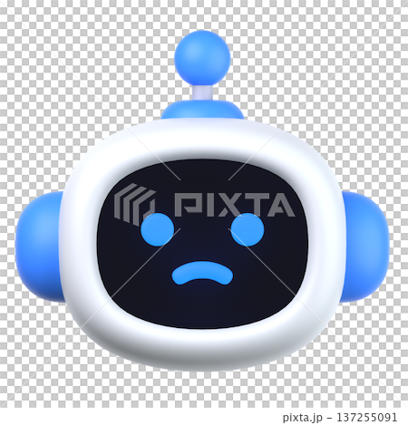 3DのAIロボットアイコン 137255091