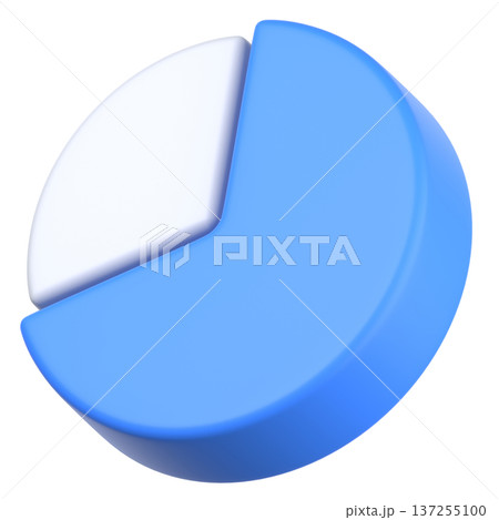 3Dの円グラフアイコン素材 3Dの円グラフアイコン素材 137255100
