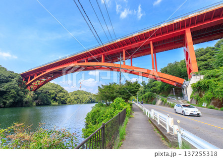 豊田市、勘八峡と平戸橋 137255318