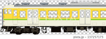 ドット絵の新潟地区115系電車（弥彦線色：晩年復刻仕様） 137257173