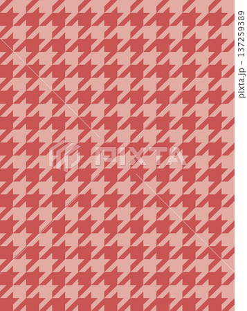 臙脂色の千鳥格子の背景 137259389
