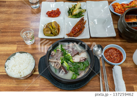 Traditional Korean Sundae Soup Bowl Traditional Korean Sundae Soup Bowl 137259462