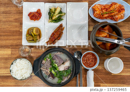 Traditional Korean Sundae Soup Bowl Traditional Korean Sundae Soup Bowl 137259465