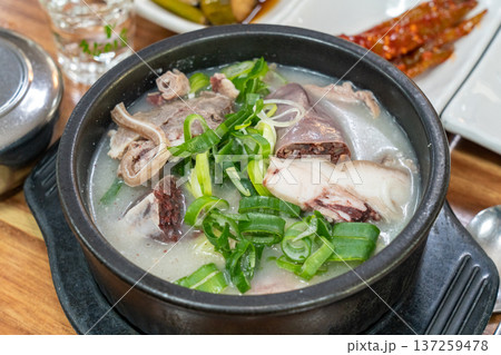 Traditional Korean Sundae Soup Bowl Traditional Korean Sundae Soup Bowl 137259478