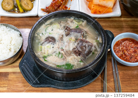 Traditional Korean Sundae Soup Bowl Traditional Korean Sundae Soup Bowl 137259484