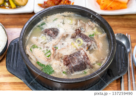 Traditional Korean Sundae Soup Bowl 137259490
