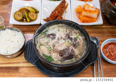 Traditional Korean Sundae Soup Bowl 137259491