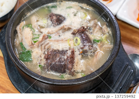Traditional Korean Sundae Soup Bowl 137259492