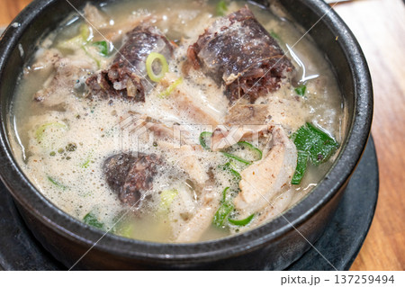 Traditional Korean Sundae Soup Bowl Traditional Korean Sundae Soup Bowl 137259494