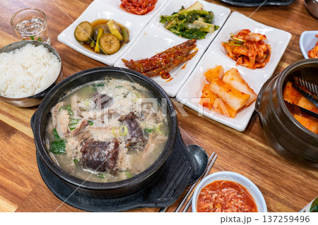 Traditional Korean Sundae Soup Bowl Traditional Korean Sundae Soup Bowl 137259496