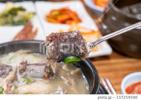 Traditional Korean Sundae Soup Bowl Traditional Korean Sundae Soup Bowl 137259500