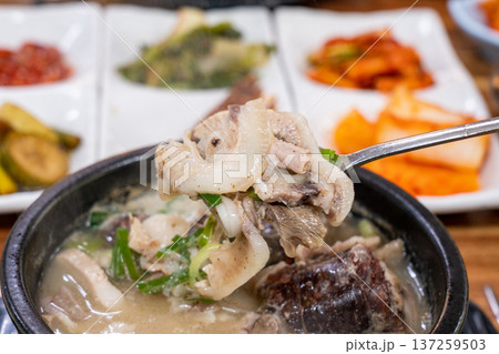 Traditional Korean Sundae Soup Bowl Traditional Korean Sundae Soup Bowl 137259503