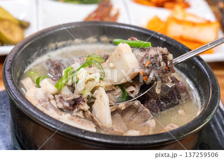 Traditional Korean Sundae Soup Bowl Traditional Korean Sundae Soup Bowl 137259506