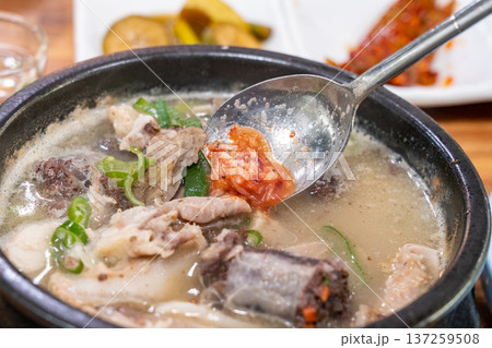 Traditional Korean Sundae Soup Bowl 137259508