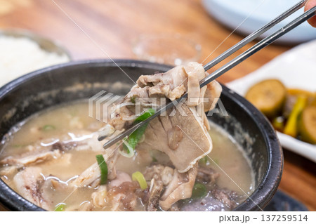 Traditional Korean Sundae Soup Bowl Traditional Korean Sundae Soup Bowl 137259514