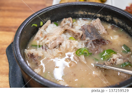 Traditional Korean Sundae Soup Bowl 137259529